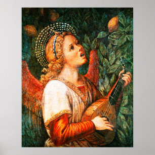 Poster Jogador de NATAL ANGEL Mandolin do FAZER de MÚSICA