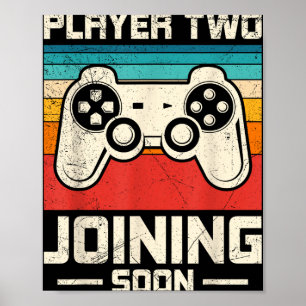 Poster Jogador de Pais Jogador Dois Se Juntando Em Breve