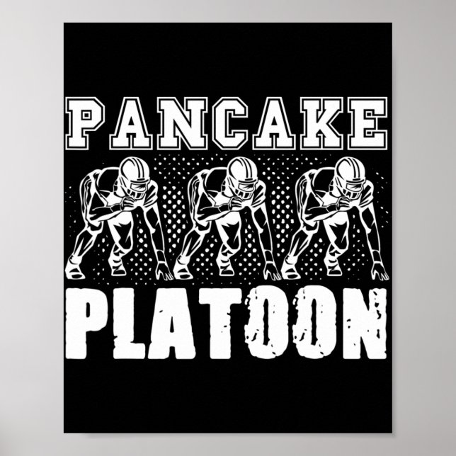 Poster Jogador de Pancake do American Football Lineman S (Frente)