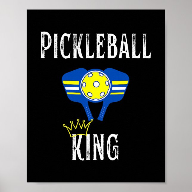 Poster Jogador de piclebol do King Engraçado (Frente)
