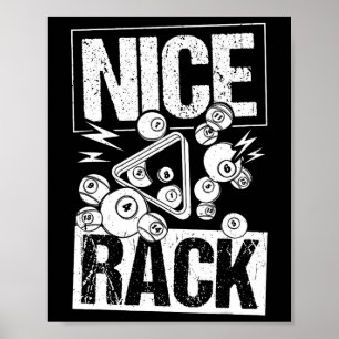 Poster Jogador de Piscina 1 para Faixas de Rack Nice
