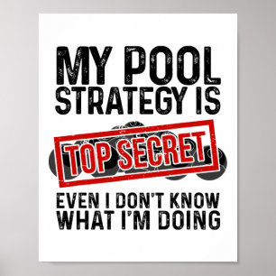 Poster Jogador De Piscina Engraçado Billiards Presente Pa