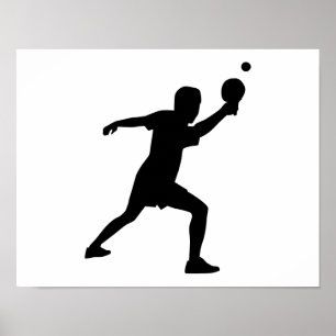 Poster Jogador de Pong do sibilo