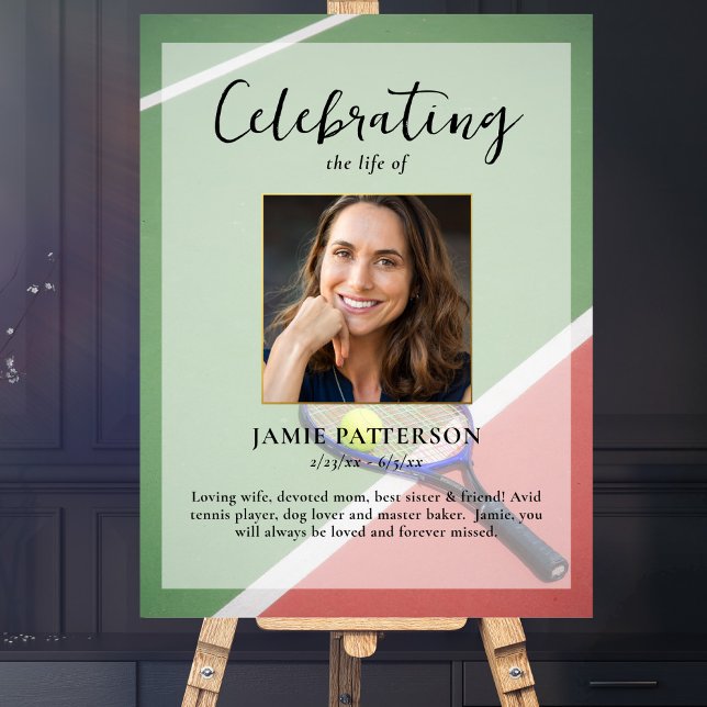 Poster Jogador de tênis, Celebração do Funeral de Foto da (Criador carregado)