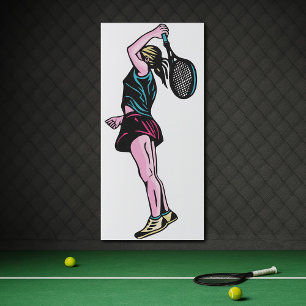 Poster Jogador de Tênis feminino