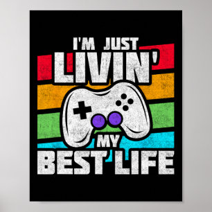 Poster Jogador De Vídeo - Consola De Pc Online Gaming - D