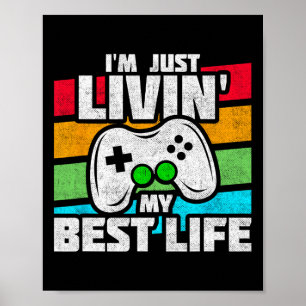 Poster Jogador De Vídeo - Consola De Pc Online Gaming - D