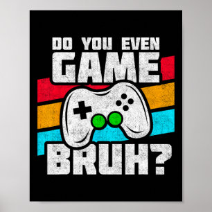 Poster Jogador De Vídeo - Consola De Pc Online Gaming - D