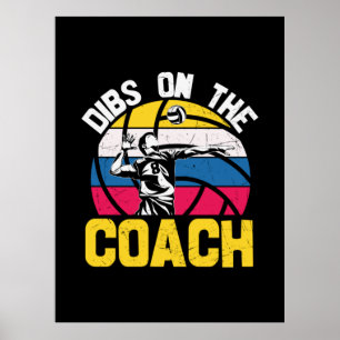 Poster Jogador de Voleibol Dibs No Treinador