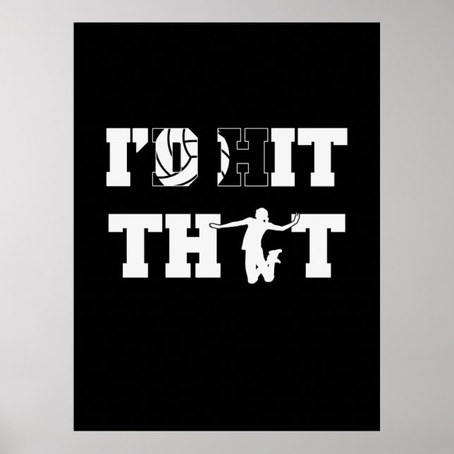 Poster Jogador de Voleibol | Eu Atingiria Que (Frente)