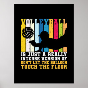 Poster Jogador de Voleibol   O Voleibol É Uma Verdade