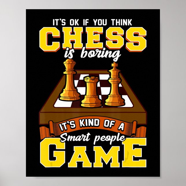 Poster jogador de xadrez do smart pessoas (Frente)