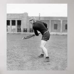 Pôster jogador do Lacrosse do 1920