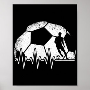 Poster Jogador Engraçado de Batimentos de Coração