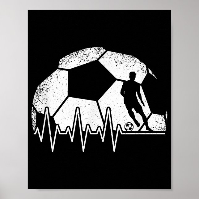 Poster Jogador Engraçado de Batimentos de Coração (Frente)