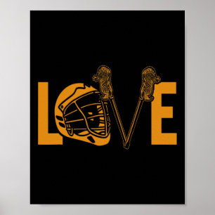 Poster Jogador Funny Lax Sport Love