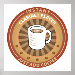Poster Jogador imediato do clarinete