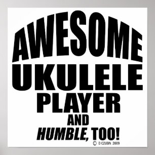 Poster Jogador impressionante do Ukulele