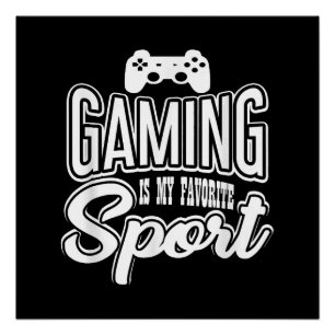 Pôster Jogador - Jogos É Meu Esporte Favorito