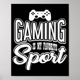 Poster Jogador - Jogos É Meu Esporte Favorito