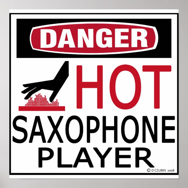 Poster Jogador Quente-Saxofone (Frente)