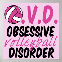 Jogador rosa da Perturbação Obsessiva do Voleibol