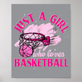 Poster Jogadora de Basquete Mulher Apenas Uma Garota Que 