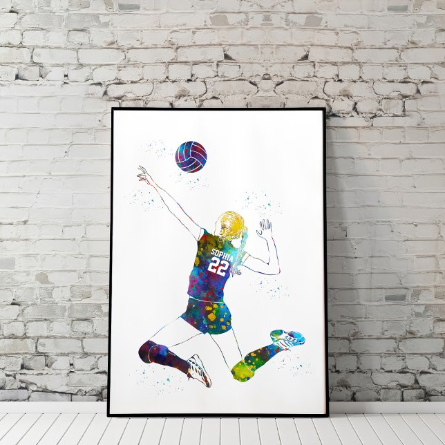 Poster Jogadora de Volei Feminina (Criador carregado)