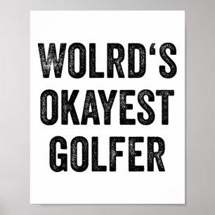 Poster Jogadoras de Golfe Mulheres Ventiladoras do Esport