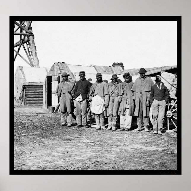 Pôster Jogadores Afro-Americanos 1864 (Frente)