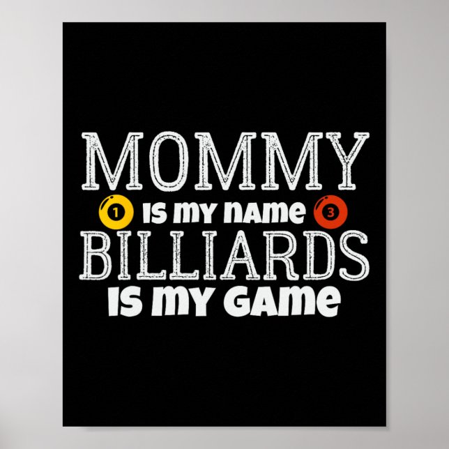 Poster Jogadores Chalk Rack Cue Stick Snooker Billiards P (Frente)