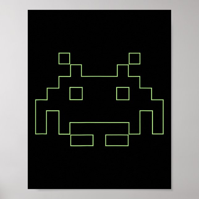 Poster Jogadores de Alienígena Espacial Retroativos do Jo (Frente)
