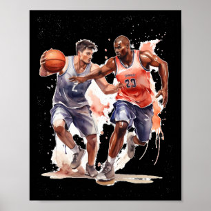 Poster Jogadores De Basquete