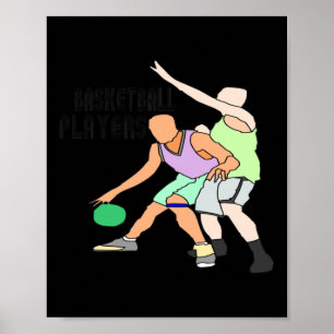 Poster Jogadores de Basquete no Topo