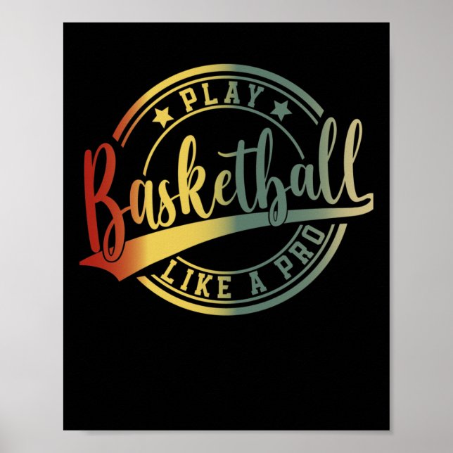 Poster Jogadores de basquetebol (Frente)