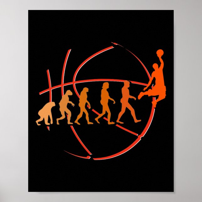 Poster Jogadores de Bola de Jogadores de Basquete Evoluci (Frente)