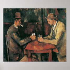 Pôster Jogadores de Cartas de Paul Cezanne, Arte Fino Ant