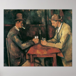 Pôster Jogadores de Cartas de Paul Cezanne, Arte Fino Ant