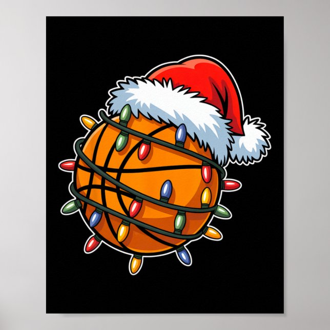 Poster Jogadores de Esqueleto Engraçados Luzes de Natal C (Frente)
