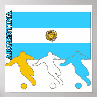 Pôster Jogadores de futebol da Argentina