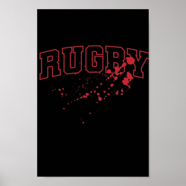 Poster Jogadores de futebol do Rugby Blutspritzer (Frente)