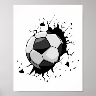 Poster Jogadores de Futebol Time de Futebol Gráfico Espor