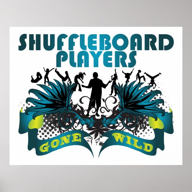 Pôster Jogadores de Shuffleboard Ficaram Selvagens (Frente)