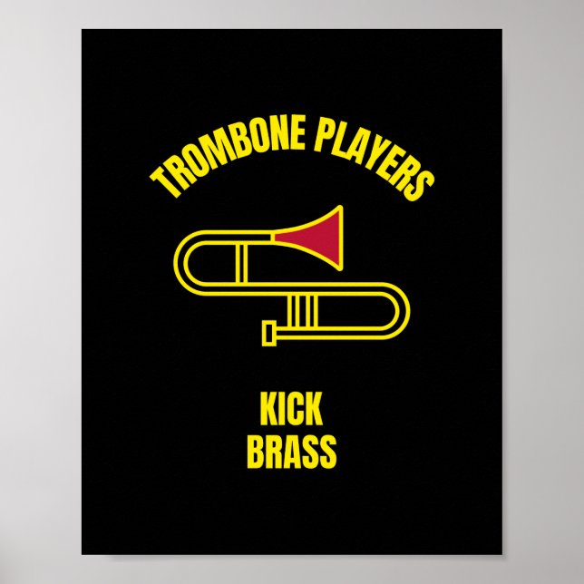 Poster Jogadores de Trombone chutam latão (Frente)