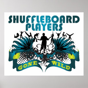 Pôster Jogadores do Shuffleboard idos selvagens