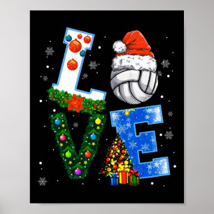 Poster Jogadores Engraçados De Voleibol De Natal Amantes