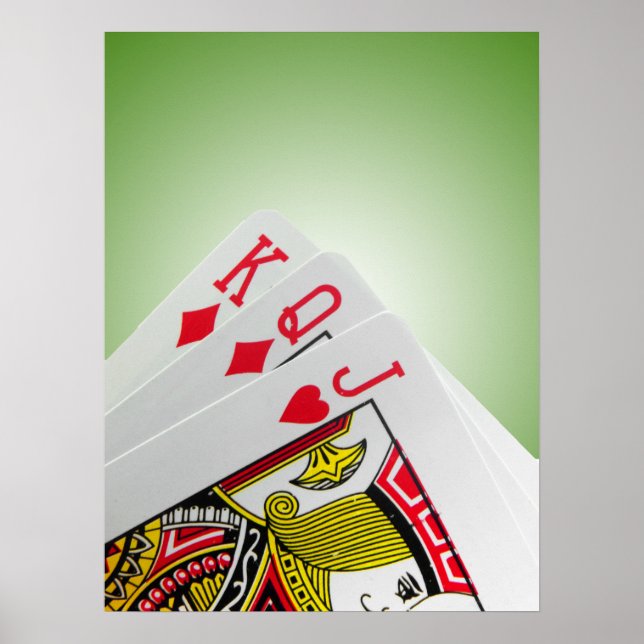 Poster Jogando cartas (Frente)