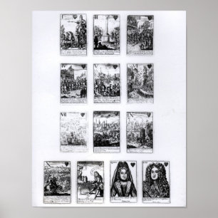 Poster Jogando cartas comemorando