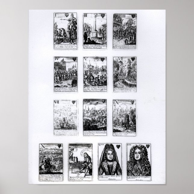 Poster Jogando cartas comemorando (Frente)