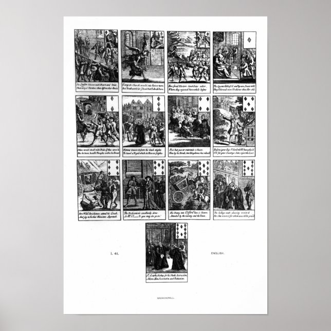 Pôster Jogando cartas retratando o impeachment (Frente)